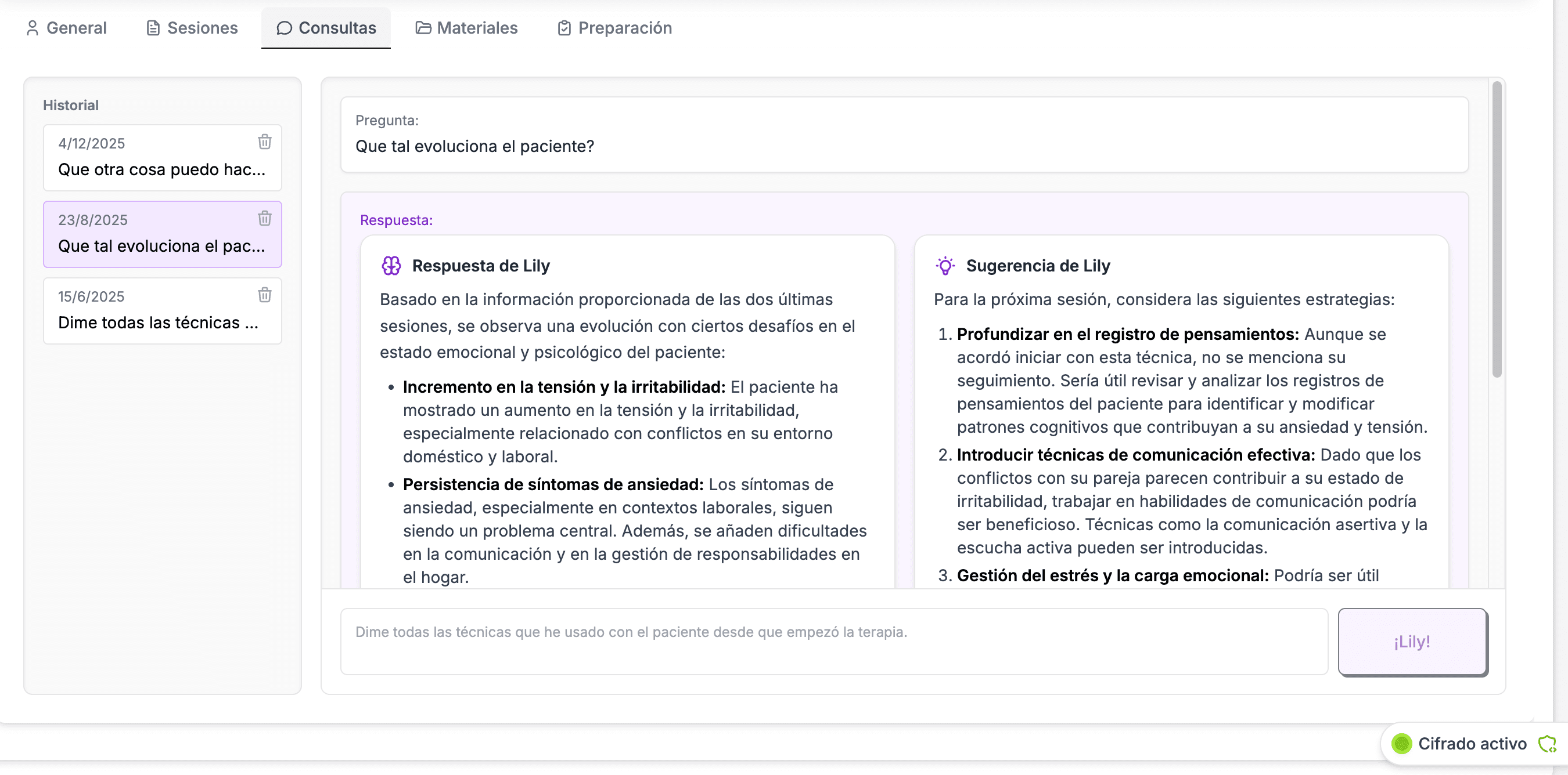 Consultas clínicas con IA — Onera