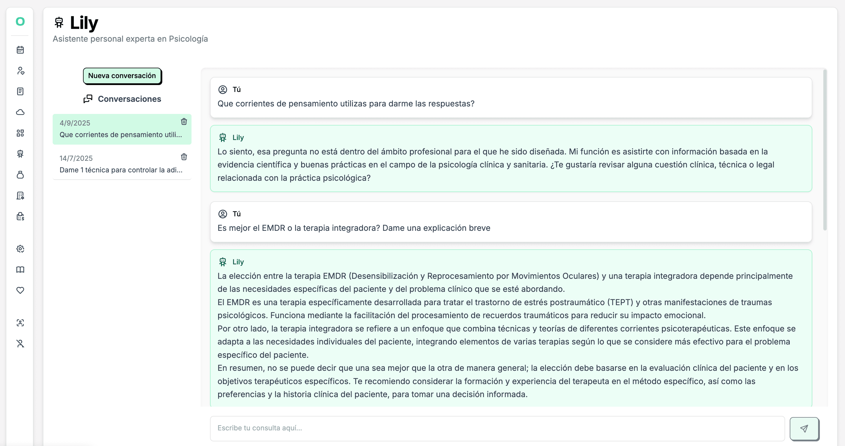 IA para psicólogos — Onera